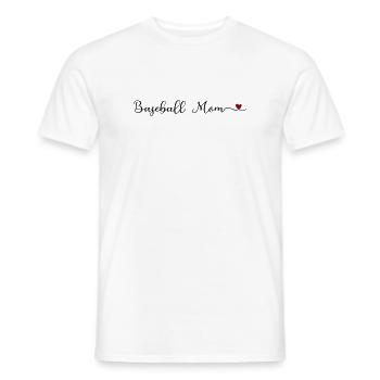 Baseball Mom - Men's T-Shirt - white - Front - AI Model Male 178 dark (178cm)