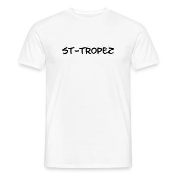 Saint-Tropez ! - Männer T-Shirt - Weiß - Vorne - AI Model Male 178 dark (178cm)