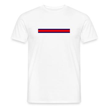 Explosion de couleurs minimalisme cool - T-shirt homme - blanc - Devant - AI Model Male 178 dark (178cm)
