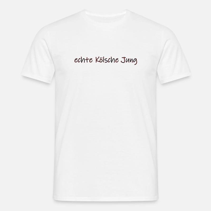 echte Kölsche Jung - Männer T-Shirt - Weiß