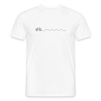 Emerald Trek Bike Silhouette - Men's T-Shirt - white - Front - AI Model Male 178 dark (178cm)