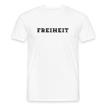 FREEDOM – Boundless and free - Men's T-Shirt - white - Front - AI Model Male 178 dark (178cm)