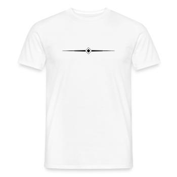 Line Dash Icon - Men's T-Shirt - white - Front - AI Model Male 178 dark (178cm)