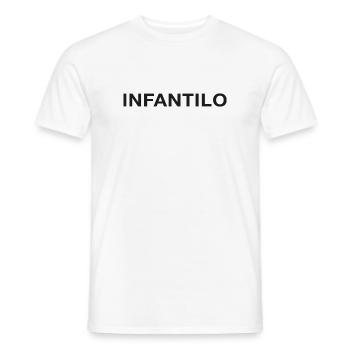 INFANTILO_OL - T-shirt homme - blanc - Devant - AI Model Male 178 dark (178cm)