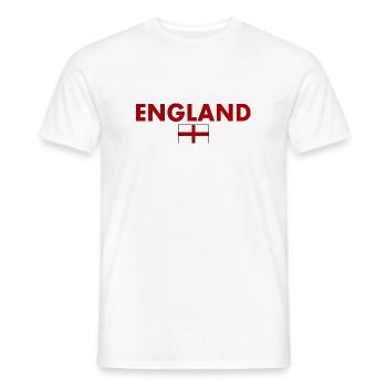 angleterre - T-shirt homme - blanc - Devant - AI Model Male 178 dark (178cm)