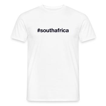 AFRIQUE DU SUD Hashtag Südafrika - T-shirt homme - blanc - Devant - AI Model Male 178 dark (178cm)