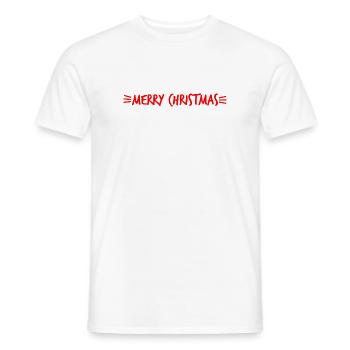 WEIHNACHTSMANN. WEIHNACHTEN. FROHE WEIHNACHTEN. ICH KANN NICHT - Männer T-Shirt - Weiß - Vorne - AI Model Male 178 dark (178cm)