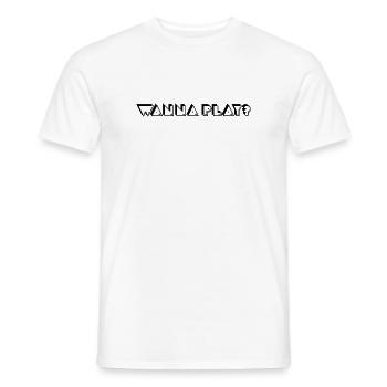 Wanna Play PM Black - Men's T-Shirt - white - Front - AI Model Male 178 dark (178cm)
