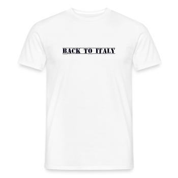 Italie Italien - T-shirt homme - blanc - Devant - AI Model Male 178 dark (178cm)