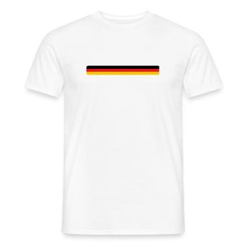 German Flag - Germany - Men's T-Shirt - white - Front - AI Model Male 178 dark (178cm)