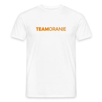 Team Oranje - Nederland - Netherlands Niederlande - Männer T-Shirt - Weiß - Vorne - AI Model Male 178 dark (178cm)