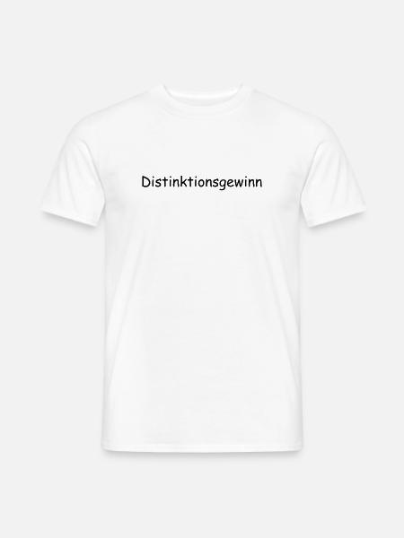 Distinktionsgewinn - Männer T-Shirt - Weiß