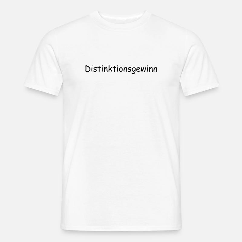 Distinktionsgewinn - Männer T-Shirt - Weiß