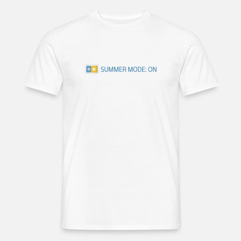 Summer Mode: On - Sommer 2026 Geschenkidee - Männer T-Shirt - Weiß