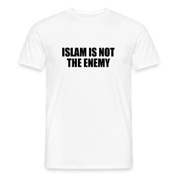 Islam is not the enemy - Men's T-Shirt - white - Front - AI Model Male 178 dark (178cm)