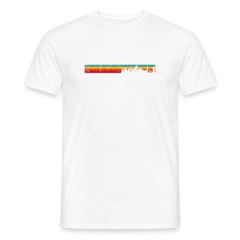 Norwich skyline retro - Men's T-Shirt - white - Front - AI Model Male 178 dark (178cm)