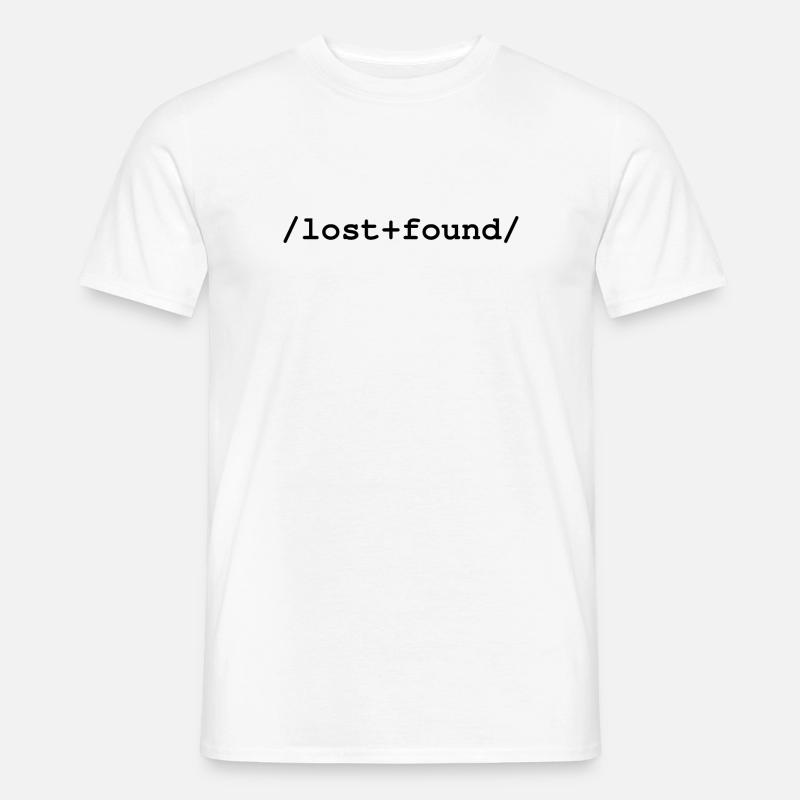 Lost+Found - Ordner /lost+found/ - Männer T-Shirt - Weiß