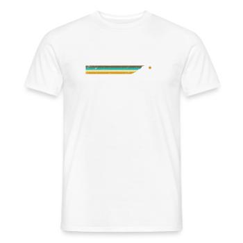 Rayures de montagne - T-shirt homme - blanc - Devant - AI Model Male 178 dark (178cm)