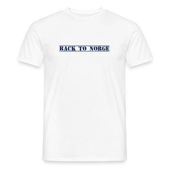 Norge Norwegen - Männer T-Shirt - Weiß - Vorne - AI Model Male 178 dark (178cm)