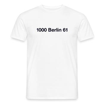 Berlin 61 Kreuzberg - T-shirt homme - blanc - Devant - AI Model Male 178 dark (178cm)