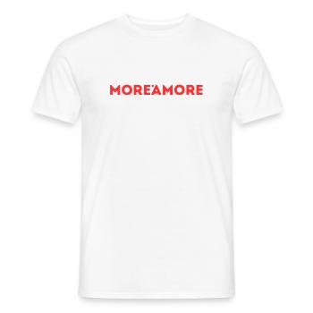 More aMore  - Männer T-Shirt - Weiß - Vorne - AI Model Male 178 dark (178cm)