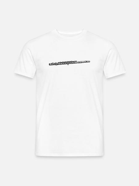 Flute Music - Men's T-Shirt - white