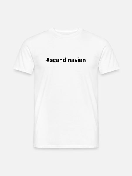 SCANDINAVIE Hashtag Je suis scandinave - T-shirt homme - blanc