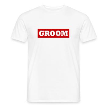 Groom - T-shirt homme - blanc - Devant - AI Model Male 178 dark (178cm)