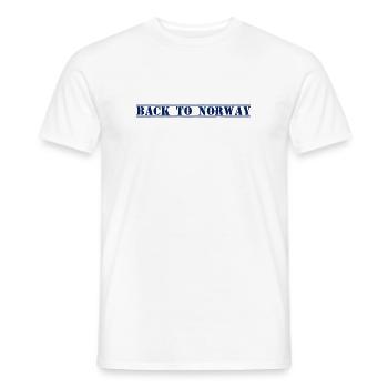 Norvège Norwegen - T-shirt homme - blanc - Devant - AI Model Male 178 dark (178cm)