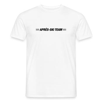 Apres Ski Team - Männer T-Shirt - Weiß - Vorne - AI Model Male 178 dark (178cm)