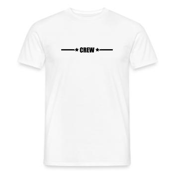 équipage - T-shirt homme - blanc - Devant - AI Model Male 178 dark (178cm)