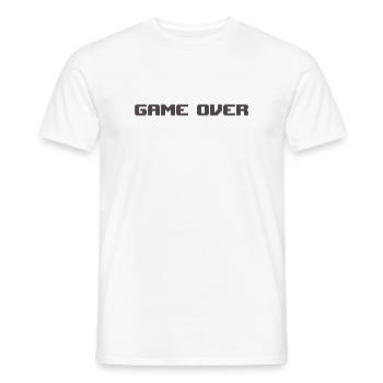 Game Over Rétro - T-shirt homme - blanc - Devant - AI Model Male 178 dark (178cm)