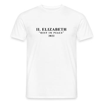II. Elisabeth Ruhe in Frieden - Männer T-Shirt - Weiß - Vorne - AI Model Male 178 dark (178cm)