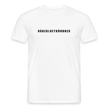 Härzbluetbündner Bündner Graubünden - Männer T-Shirt - Weiß - Vorne - AI Model Male 178 dark (178cm)