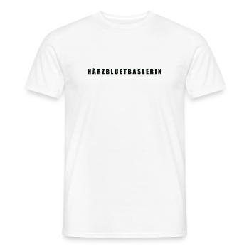 Härzbluetbaslerin Kanton Basel - Männer T-Shirt - Weiß - Vorne - AI Model Male 178 dark (178cm)