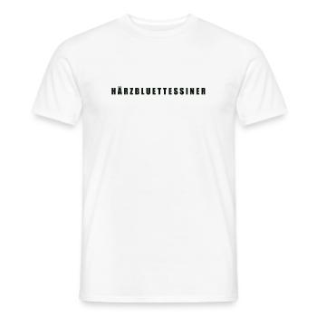 Härzbluettessiner Canton du Tessin - T-shirt homme - blanc - Devant - AI Model Male 178 dark (178cm)