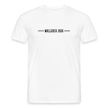 Mallorca 2026 - Men's T-Shirt - white - Front - AI Model Male 178 dark (178cm)