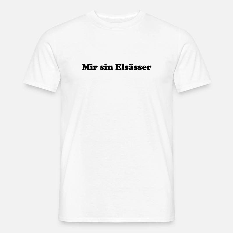 Mir_Sin_Elsasser - Männer T-Shirt - Weiß