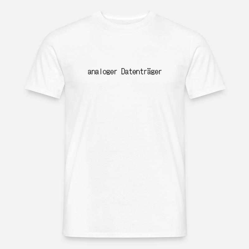 analoger Datenträger - Männer T-Shirt - Weiß