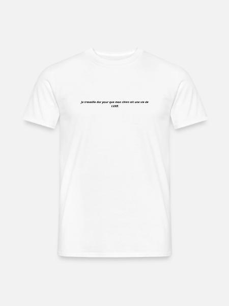 Humour Chien Cadeau - T-shirt homme - blanc