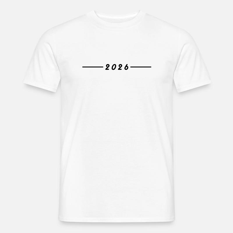 2026 Jahr Element - Männer T-Shirt - Weiß