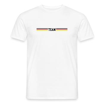 Team Germany Line - Men's T-Shirt - white - Front - AI Model Male 178 dark (178cm)