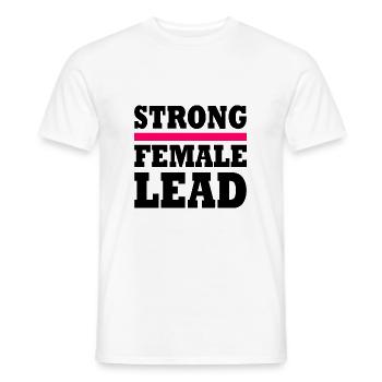 Strong female lead - T-shirt homme - blanc - Devant - AI Model Male 178 dark (178cm)