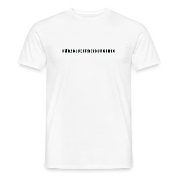 Härzbluetfreiburgerin Kanton Freiburg - Männer T-Shirt - Weiß - Vorne - AI Model Male 178 dark (178cm)