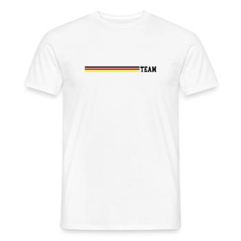 Team Germany Flag - Men's T-Shirt - white - Front - AI Model Male 178 dark (178cm)