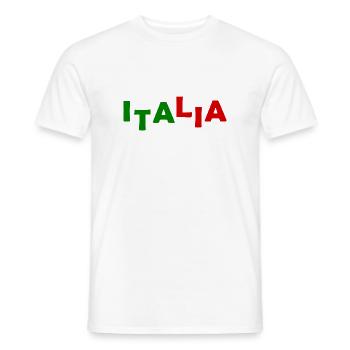 Italien flagge - Männer T-Shirt - Weiß - Vorne - AI Model Male 178 dark (178cm)