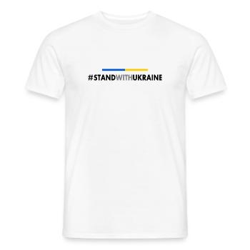Stand with ukraine - Männer T-Shirt - Weiß - Vorne - AI Model Male 178 dark (178cm)