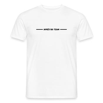 Apres Ski Linie - Männer T-Shirt - Weiß - Vorne - AI Model Male 178 dark (178cm)