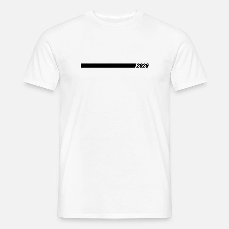 2026 Jahr Element - Männer T-Shirt - Weiß