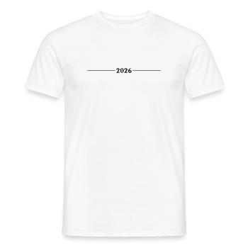 2026 Line Element - Men's T-Shirt - white - Front - AI Model Male 178 dark (178cm)